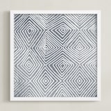 "Abstract Geode 3" - Art Print in Ash by Kerry Doyle - Framed