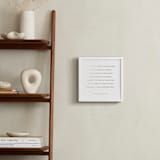 "Your Vows: Square Orientation Custom Foil Print" - Custom Foil Print in Gold by Minted - In a Room