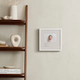 "Welcome, Little One" - Framed Photo in Cotton Cream by Sierra Lee - In a Room