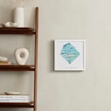 "March - Aquamarine" - Art Print in Aquamarine by Naomi Ernest - In a Room