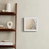 "Custom Map Filled Foil Art" - Custom Foil Print in Gold by Minted - In a Room