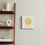 "Forever Sunshine" - Personalized Art Print in Goldenrod by Carrie ONeal - In a Room