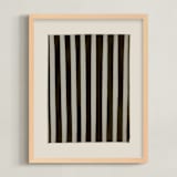 "True Stripes 1" - Art Print in Zebra by Kamala Nahas - Framed