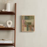"Abstract geometry I" - Art Print in Moss Green by Lucrecia Caporale - In a Room
