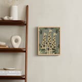 "A Giraffe Trio" - Art Print in Savanna Greige by Alicia Abla - In a Room