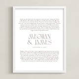 "Our Vows: Portrait Orientation Custom Print" - Custom Print in Rustique by Minted - Framed