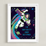 "Disney and Pixar Buzz Lightyear" - Art Print in Space by Katie Zimpel - Framed