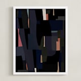"paper tapestry II" - Art Print in Night by Sumak Studio - Framed