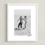 "Framed Photo: Scripted Heart" - Framed Photo in Graphite by Claudia Orengo - Framed