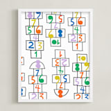 "Fun & Games II" - Art Print in Multi by Ampersand Design Studio - Framed