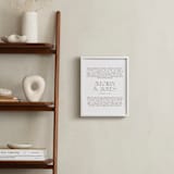"Our Vows: Portrait Orientation Custom Print" - Custom Print in Rustique by Minted - In a Room