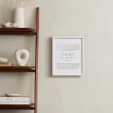 "Our Vows: Custom Foil Print" - Custom Foil Print in Silver by Minted - In a Room