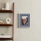 "Distant Border: Portrait" - Framed Photo in Blueberry by Angela Garrick - In a Room