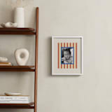 "Mat Striping: Portrait" - Framed Photo in Rust by Carrie Moradi - In a Room