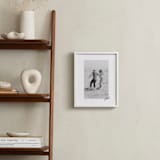 "Framed Photo: Scripted Heart" - Framed Photo in Graphite by Claudia Orengo - In a Room