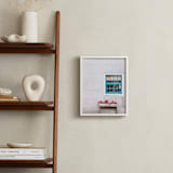 "A Little Window" - Art Print in White Grey by Alexandra Feo - In a Room