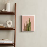 "Palm Desert Cactus" - Art Print in Peachy Pink by Lisa Sundin - In a Room