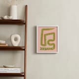 "Twisty Alligator" - Art Print in Moss by Ampersand Design Studio - In a Room