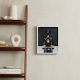 "All Aboard!" - Art Print in railway black by Alicia Abla - In a Room