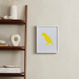 "Pet Silhouette: Custom Letterpress Print " - Custom Letterpress Print in Neon Yellow by Minted - In a Room