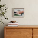 "Abstract Sunrise in the Hills" - Art Print in Blush by Janelle Cunningham - In a Room