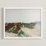 "Hilltop II" - Art Print in Grasses by Kayla King - Framed