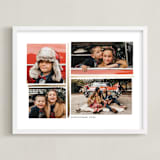 "4 Photo Collage" - Foil Framed Photo in Gold by Hooray Creative - Framed