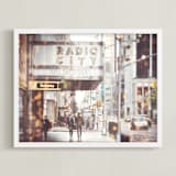 "Radio City Dream" - Art Print in Color by 1885 Atelier - Framed