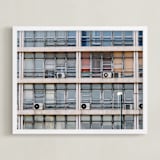 "Urban Palette - Smoky Eyes" - Art Print in Blue Grey by lulu and isabelle - Framed