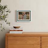 "Ribbon Frame: Landscape Framed Photo" - Framed Photo in Holly Sprig by Carolyn MacLaren - In a Room