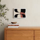 "Shifts" - Art Print in Carotenoid by Bethania Lima - In a Room