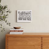 "House: Landscape Custom Letterpress Print" - Custom Letterpress Print in Warm Gray by Minted - In a Room