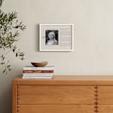 "Modern Star of David Obituary Print" - Custom Print in Cream by Ana de Sousa - In a Room