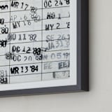 "Date Due" - Art Print in Ivory by ALICIA BOCK - Frame Close-up