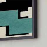 "Layered Remnants 1" - Art Print in Glacier Lake by Debra Pruskowski - Frame Close-up