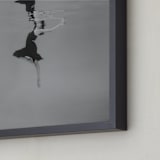 "Softly" - Art Print in Smoke by Mallory Morrison - Frame Close-up