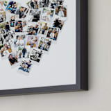 "Framed Photo: Heart Snapshot" - Framed Photo in White by Minted - Frame Close-up