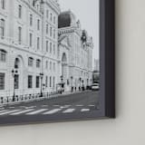 "French Elegance" - Art Print in Black and White by Jessica C Nugent - Frame Close-up