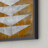"No.1 (A)" - Art Print in White by Joe Barka - Frame Close-up