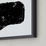 "This is how I feel today" - Art Print in Black & White by Melissa Ponicsan - Frame Close-up