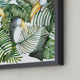 "Toucan jungle family" - Art Print in jungle green by Lulaloo - Frame Close-up