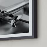"Retro Airplane" - Art Print in Retro Silver by Laura Hamm - Frame Close-up