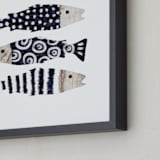 "Wooden Fishes" - Art Print in Lake by iamtanya - Frame Close-up