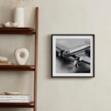 "Retro Airplane" - Art Print in Retro Silver by Laura Hamm - In a Room