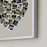 "Heart Snapshot Mix® Hues Photo Art" - Framed Photo in Warm Grey by Minted - Frame Close-up