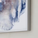 "Sweet Melancholy" - Art Print in Blue Smoke by Helen Halik - Frame Close-up