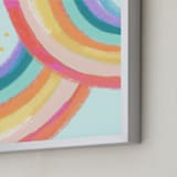 "Ventura Rainbow ll" - Art Print in Rainbow Mint by AlisonJerry - Frame Close-up