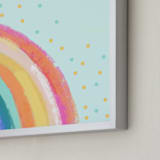 "Ventura Rainbow l" - Art Print in Rainbow Mint by AlisonJerry - Frame Close-up