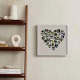 "Heart Snapshot Mix® Hues Photo Art" - Framed Photo in Warm Grey by Minted - In a Room