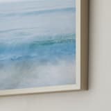 "Standing by the ocean, dreaming" - Art Print in Ocean Blue by Jacquelyn Sloane Siklos - Frame Close-up